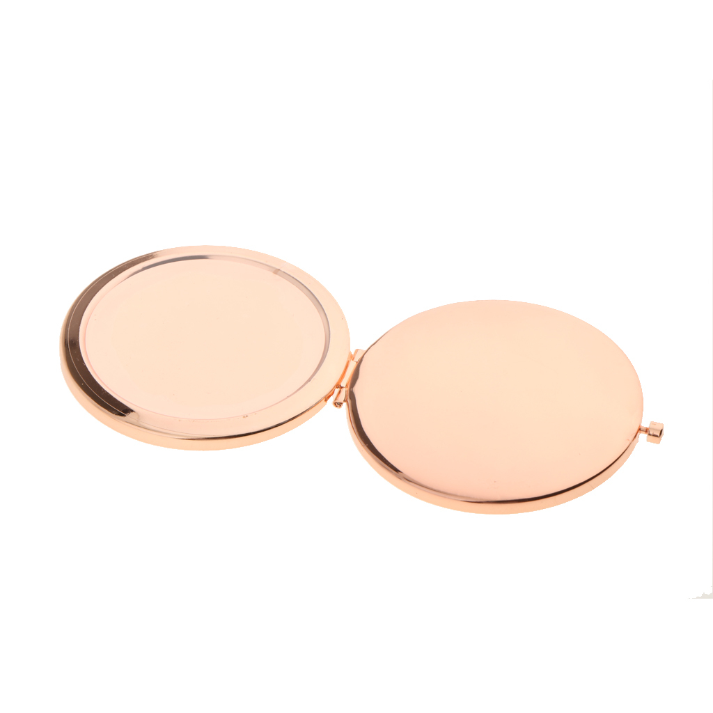 diy rose gold compact mirror for custom design epoxy resin and PU leather decorative