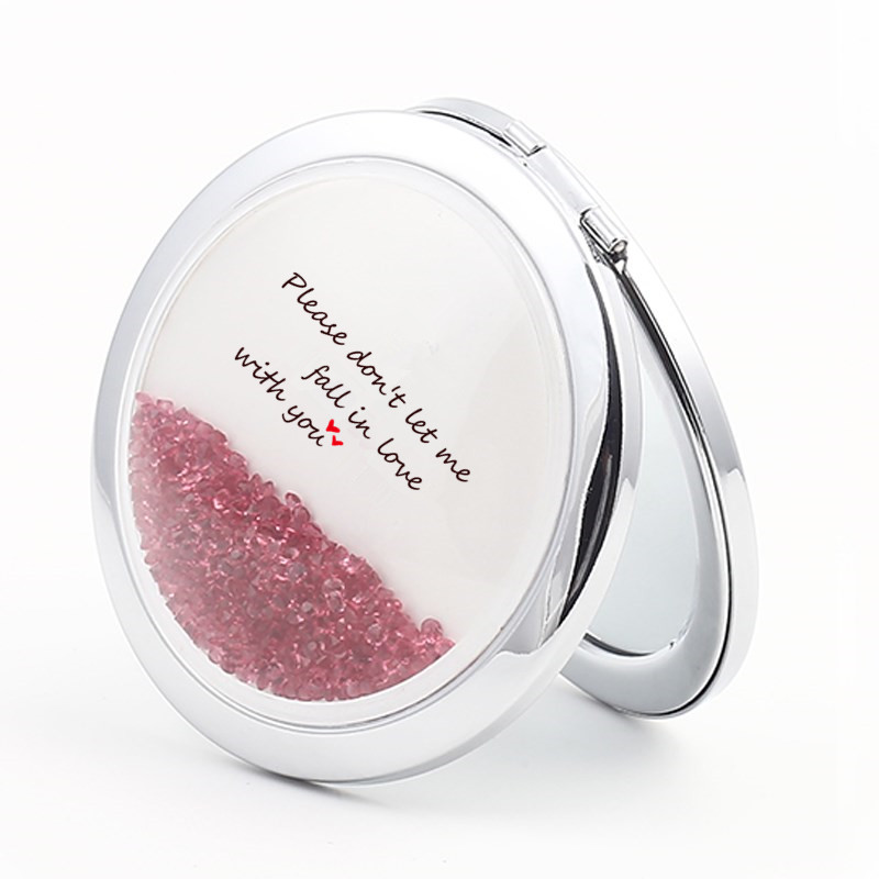 flowing crystal compact mirror for bridesmaids for sale in US
