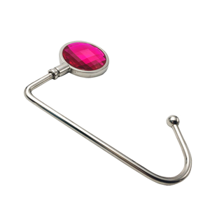 easy carrying big glass gem long hook holder for restaurant how to use a hangbag hanger