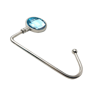 easy carrying big glass gem long hook holder for restaurant how to use a hangbag hanger
