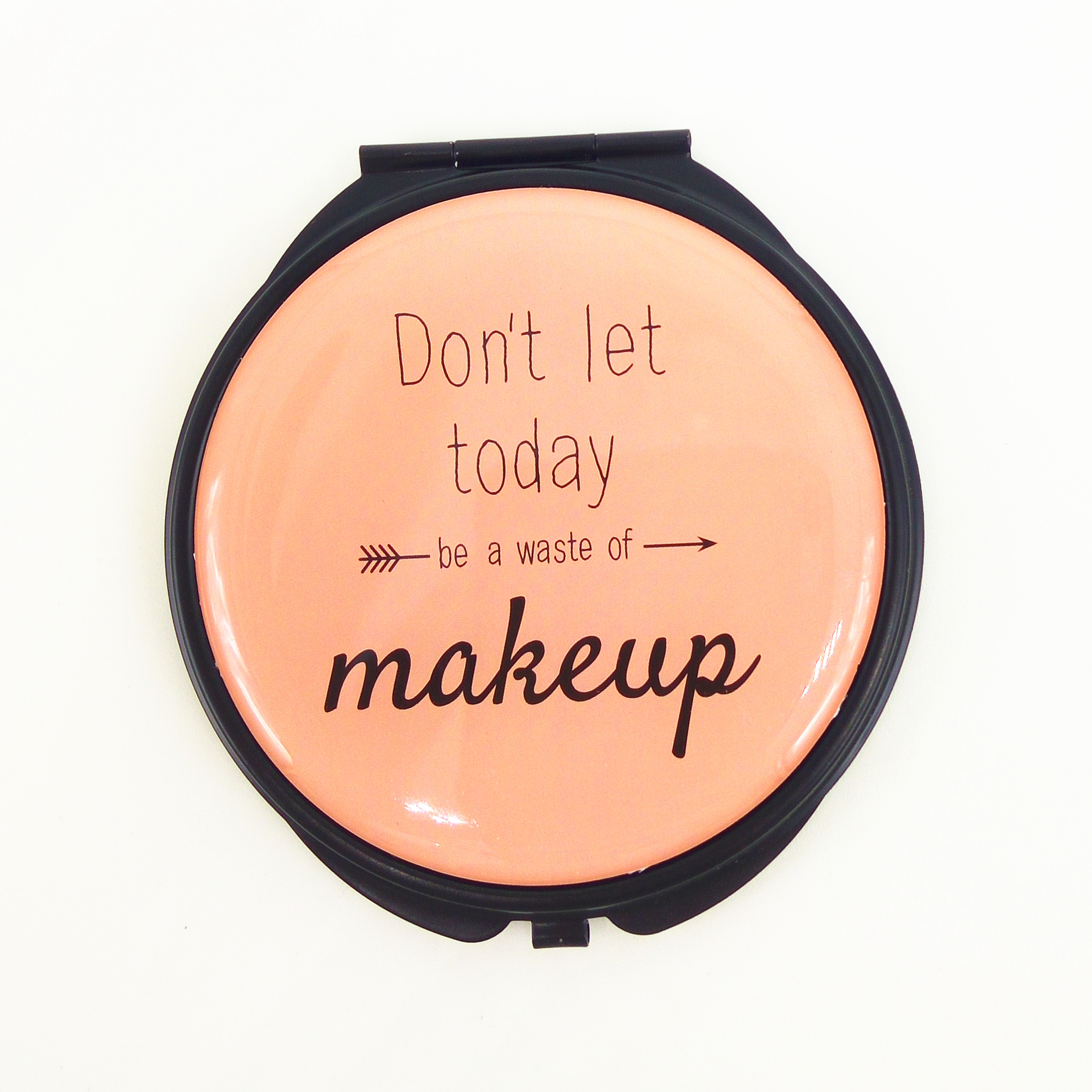 custom design compact mirror for nearsight makeup in hand luggage