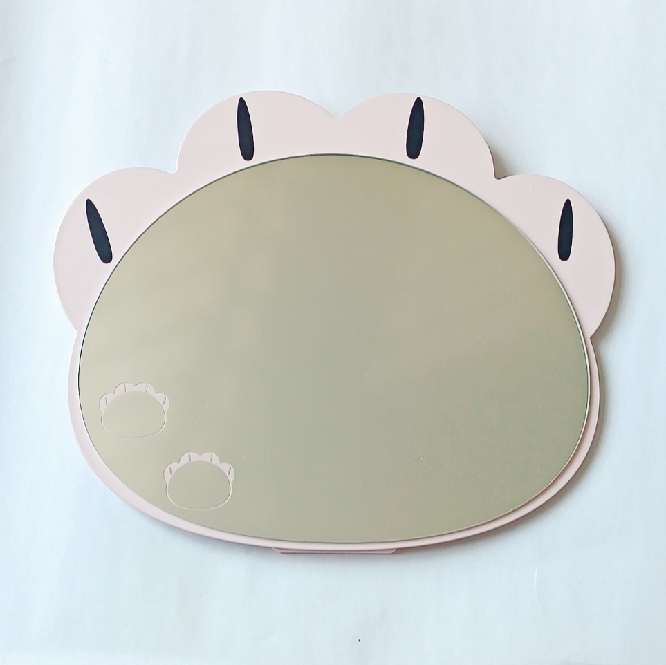 color sprayed steel backing table mirror for girls make up on desk